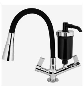 Torneira Gourmet Filtro Bancada Flexivel Preta Pia Cozinha