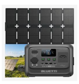 Kit Gerador Solar Portátil Bluetti Elite 30 + Painel Solar Sora 130W