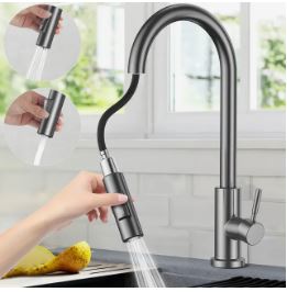 Torneira de Balcão Cozinha Flexível 360° VEIBOT – Aço Inox 304