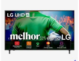 Smart TV LG UHD AI UA85 86” com HDR10 Pro e Processador