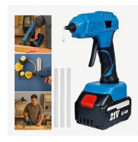 Pistola Cola Quente Profissional Bivolt com Bateria 21V